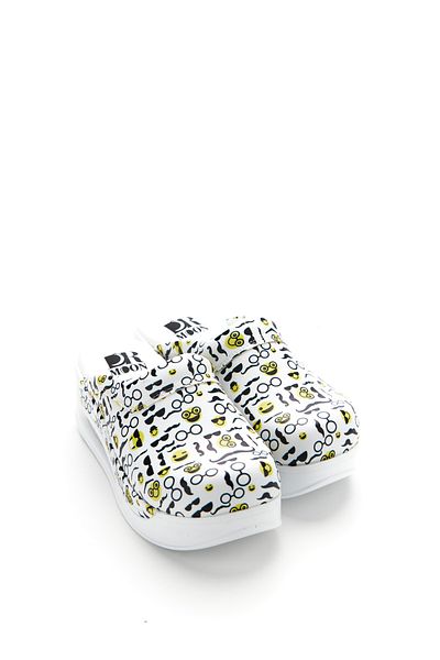 DRMOON Emoji Patterned Airmax Sole Sabo Slippers