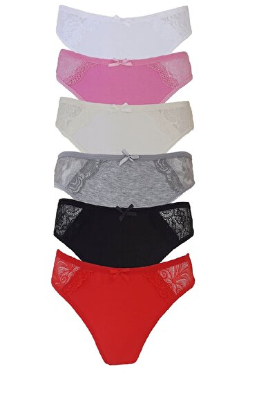 VELLOCE Kadın Dantelli Kilot 6lı