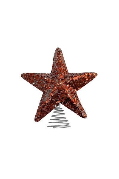 Party Country Christmas Pine Tree Star Tree Top 15cm Bronze Glitter