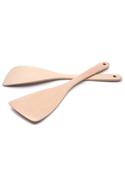 Sensoria Natural Wooden 2-Piece Spatula Cake Pastry Pastry Spatula Practical Multi-Purpose Spatula