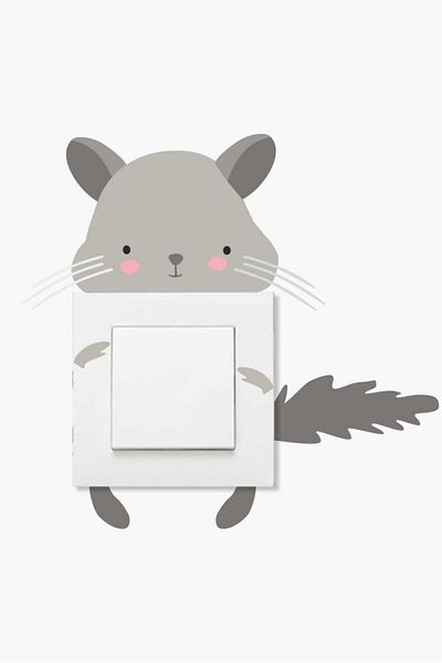 Piksel Grafik Mouse Socket Sticker