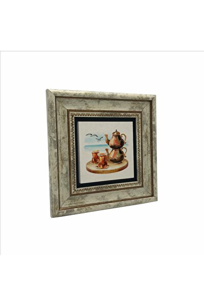 BAKSEPETE Istanbul Tea Printed Natural Stone Painting 20Cmx20Cm Krt-059