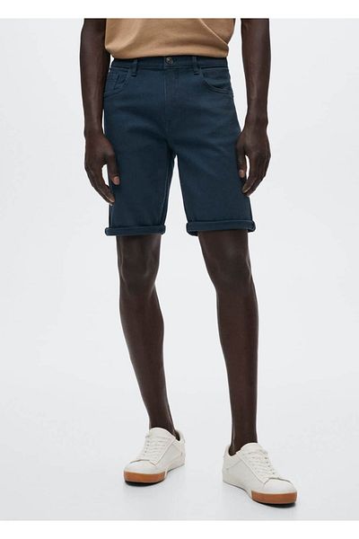 MANGO Man Shorts aus Baumwollstretch-Jeansstoff