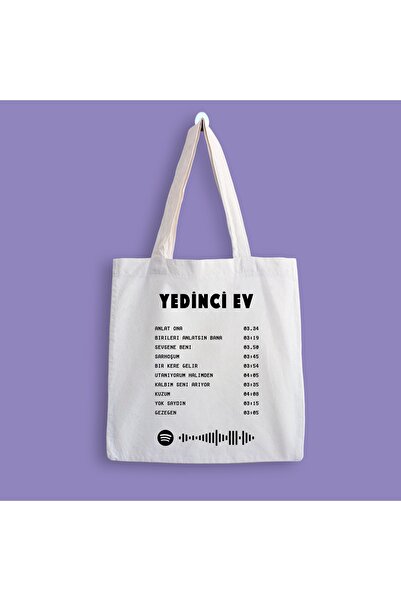 designedfy Έβδομο Εξώφυλλο Απόδειξης Άλμπουμ Σπίτι Τυπωμένη υφασμάτινη τσάντα