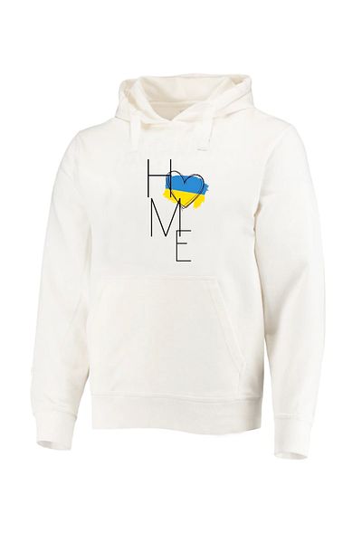 Efendioğlu Design Унисекс суитшърт с украински домашен щампован екрю
