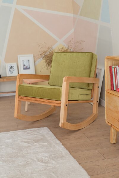 Quppa Home 'dan Masif Kayın Ağacı El Işçiliği Sallanan Koltuk - Qp-msf-608