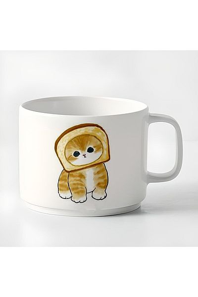 GünayStore Double Turkish Coffee Cup & Espresso Naughty Kitten 180 Ml