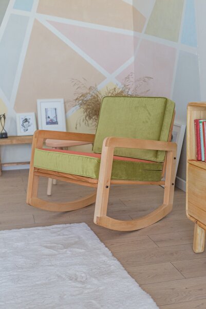 Quppa Home 'dan Masif Kayın Ağacı El Işçiliği Sallanan Koltuk - Qp-msf-620