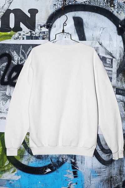 SUNFREE Φούτερ Unisex Less Teddy με στάμπα Oversize