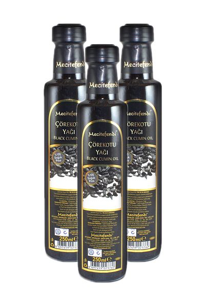 Mecitefendi 250ml Set of 3 Oil Black Cumin