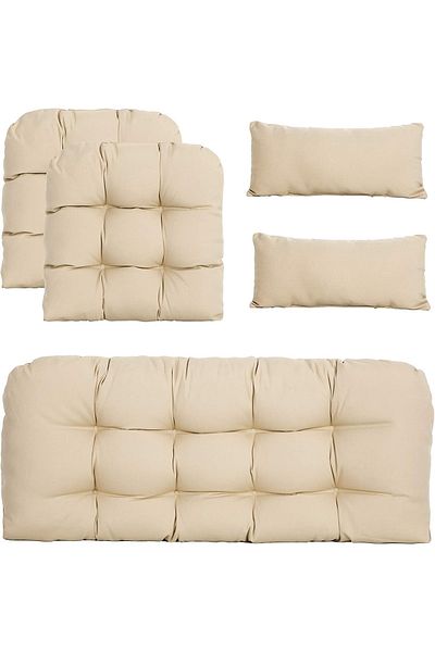 Çınar Reklam & Dış Ticaret Garden Furniture Cushion Set 5 Pieces