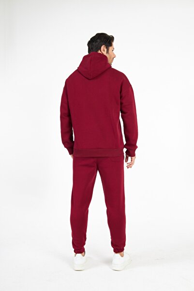 Shoresh Men's Burgundy Tracksuit Set
