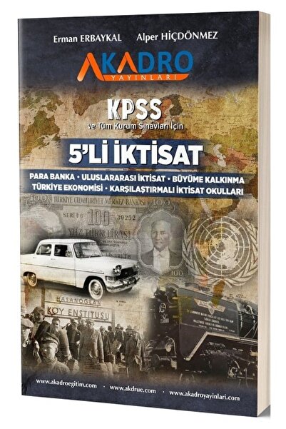 A Kadro Yayınları 5'li Iktisat Konu Anlatım 2021