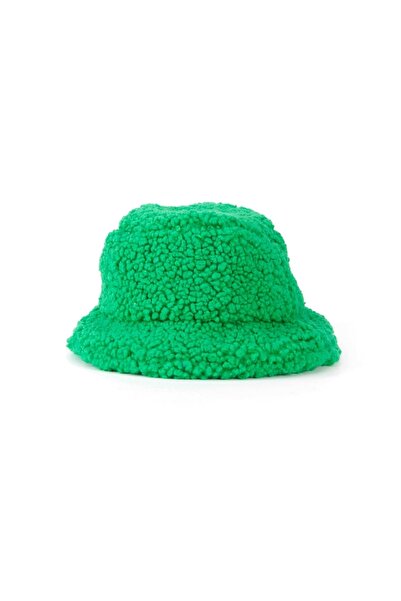 Kapin Benetton Green Plush Bucket Hat
