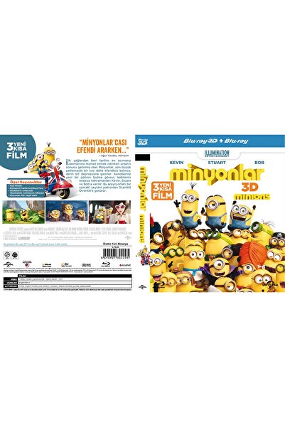 plakmarketi Blu Ray - Minyonlar 2d / 3d (MİNİONS) Ister 2d Ister 3d Izle