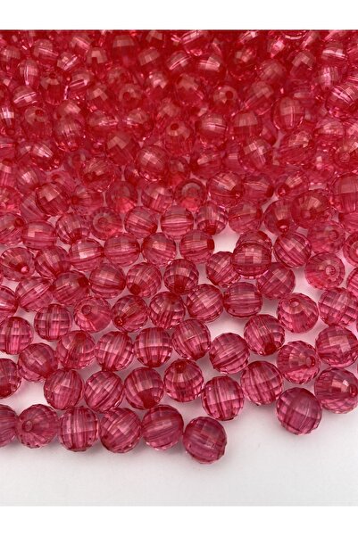 Hedef Bijuteri Mărgele acrilice de 12 mm de culoare fuchsia, model World, bij...