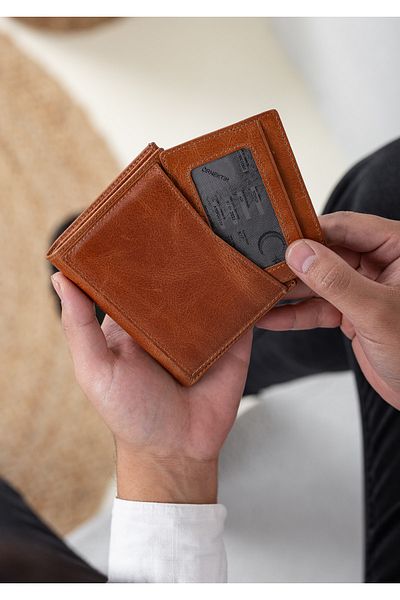 Niki Leather Унисекс портфейл Pedro Vintage Leather Card Case