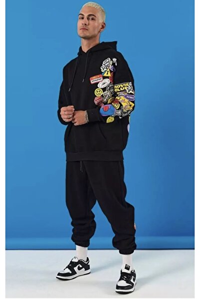 TROVE Weekend Warrior Printed - Set de trening de iarnă pentru bărbați, supra...