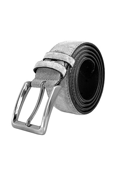 NAZEF Special Production Stitched Suede Leather Belt