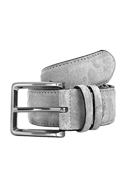 NAZEF Special Production Stitched Suede Leather Belt