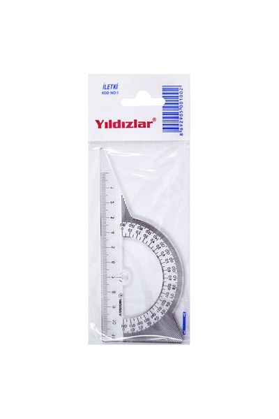 Yıldızlar Plastic Protractor 11 Cm Length 5 Pieces