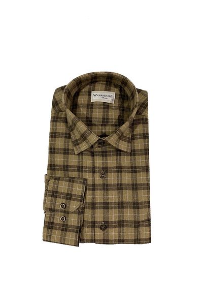 Grand Star Classic Cut Wool Shirt-gsy2021