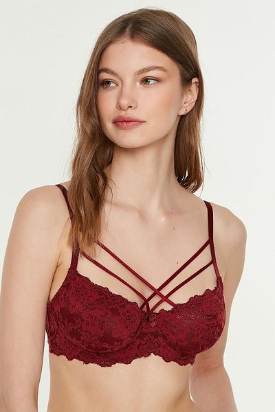 cotonhause Sutien de damă neasistat Roșu Claret Sutien337080