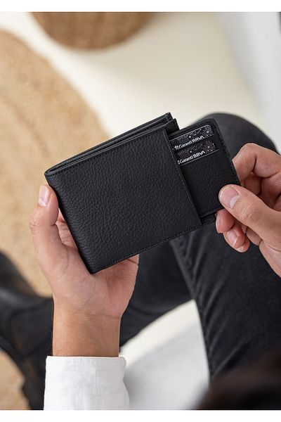 Niki Leather Πορτοφόλι Babel Vintage Δερμάτινο Unisex Θήκη για κάρτες