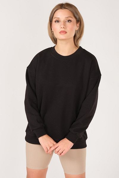 Giyim Dünyası Hanorac oversize pentru damă, negru