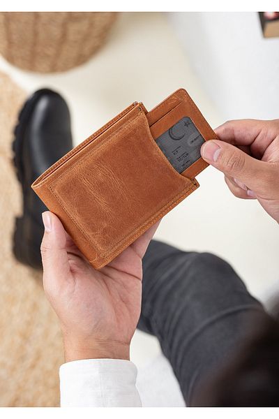 Niki Leather Унисекс портфейл от кожа Visca Vintage
