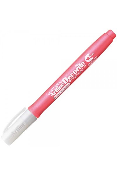 artline Marker Decorite cu vârf flexibil tip pensulă: Roz metalic