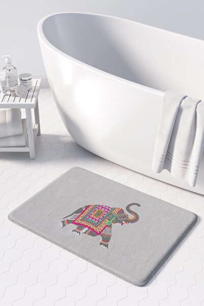 Monnhein Sevimli Tasarımlı Mikrofiber Banyo Paspası, Kaymaz Taban, Makinede Y...