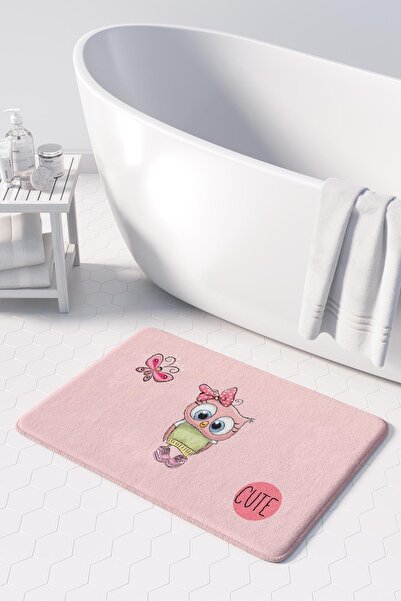 Monnhein Sevimli Tasarımlı Mikrofiber Banyo Paspası, Kaymaz Taban, Makinede Y...