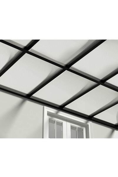 Hakel 10mm Şeffaf Polikarbon Levha Sera Pergole Sundurma Çatı Kaplama 120x210cm