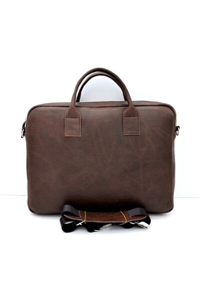 Veskemann حقيبة كمبيوتر محمول من الجلد الطبيعي العتيقة من كارل