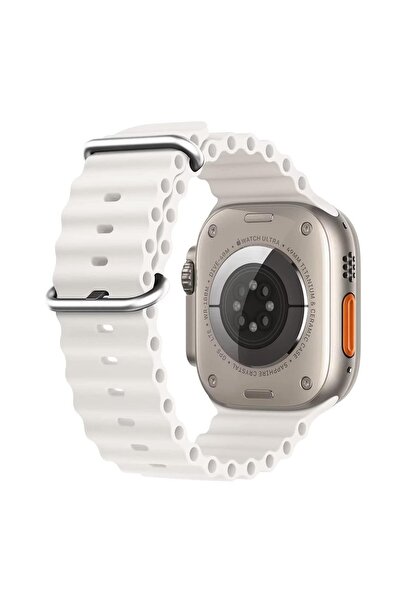 Microsonic Watch Series 8 41mm Uyumlu  Kordon Ocean Band Beyaz