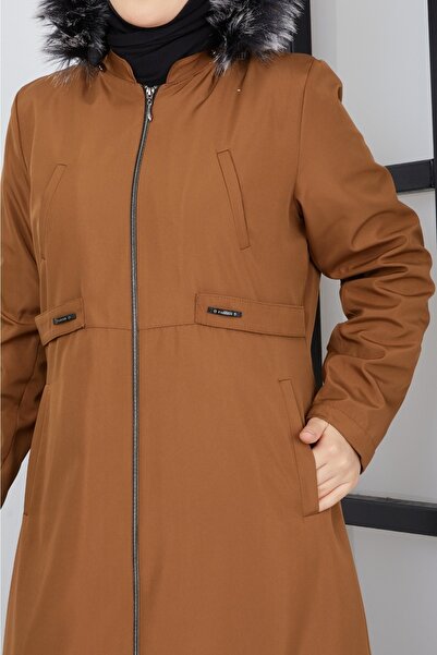 KMKkombin Γυναικείες αδιάβροχες παλτό και παλτό χιτζάμπ με κουκούλα μεγάλου μεγέθους