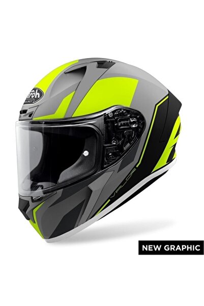 Airoh Valor Wıngs Yellow Matt Kask