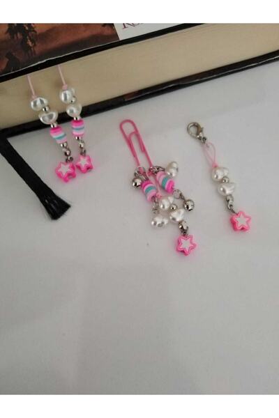 nasclaycollection Set de semne de carte cadou Star Pink