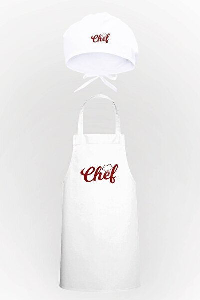 Tasarım Trend مريلة مطبخ بتصميم مكتوب من Let's Cook وحزمة ميزة للغطاء