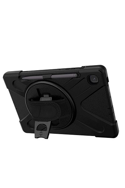 Nezih Case Samsung Galaxy Tab S6 Lite P610 Case Defender Armored Tank Case with Strap Black
