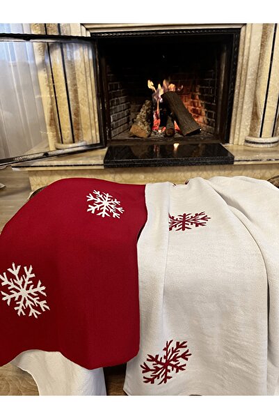 CEMORME Kar Kristali Triko Tv Battaniyesi, Omuz Şalı (80X175) Cm