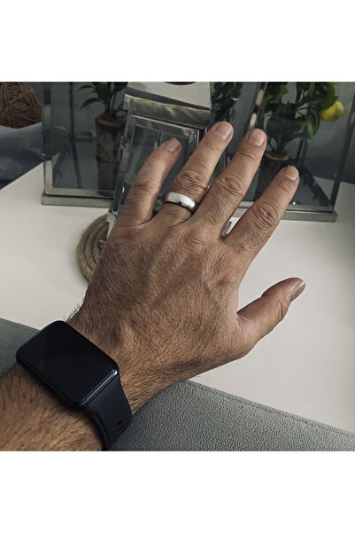 Kuyumcudan Düz El Işi Gümüş Alyans