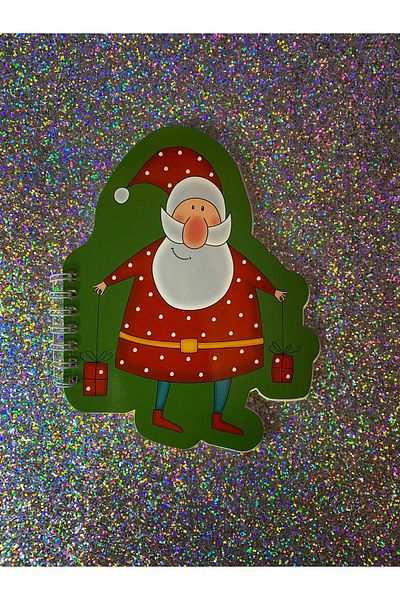4nio Green Santa Claus Mini Shaped Notebook