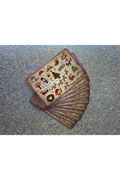 4nio بطاقة هدايا بريدية على شكل غزال 10 قطع