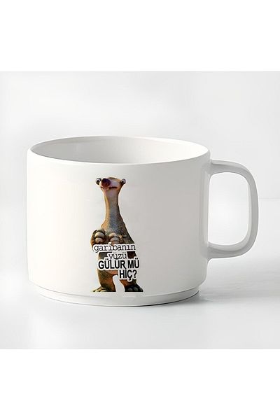 GünayStore Double Turkish Coffee Cup & Espresso ''sid'' Does the poor man smile 180 Ml