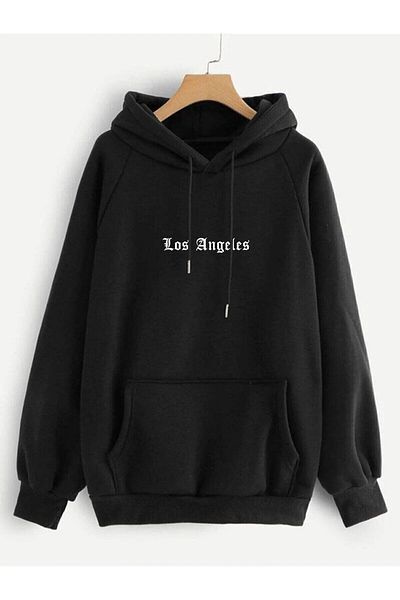 mw memowear Unisex 2ip πλεκτό ύφασμα Los Angeles City Λεπτομέρεια Ζακέτα με στάμπα