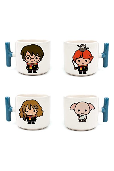 Hediye Galerisi كوب هاري بوتر وتيش فريندز باللون الأزرق بتصميم مكون من 4 قطع