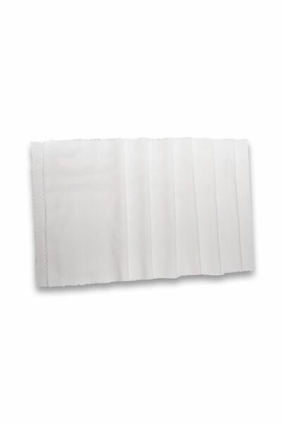 Lionel White Color 100 Pieces Microfiber Glasses Cleaning Cloth