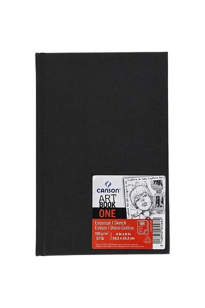 Canson One Art Book 100gr Drawing Notebook 98 Pages 10.2x15.2cm (hard Cover)